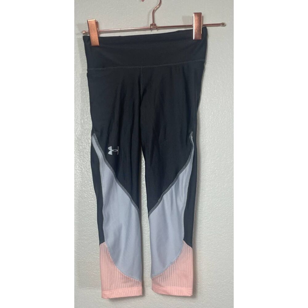 Under Armour Tight Women Pant Leggings Size XS Gray Compression